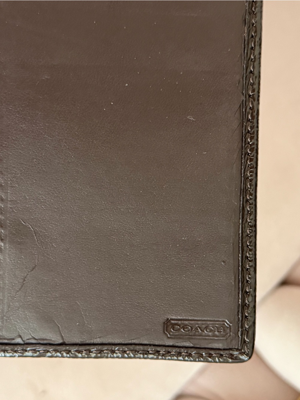 COACH Sateen Signature Purple & Orange Flap Wallet Organizer 💜🤎🧡 - Picture 6 of 16